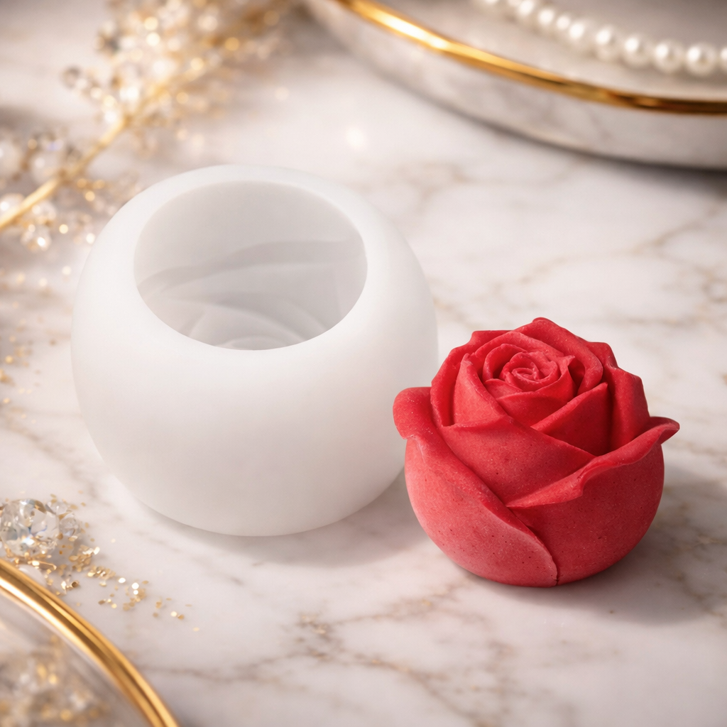 Rose mold big size 7.7 cm