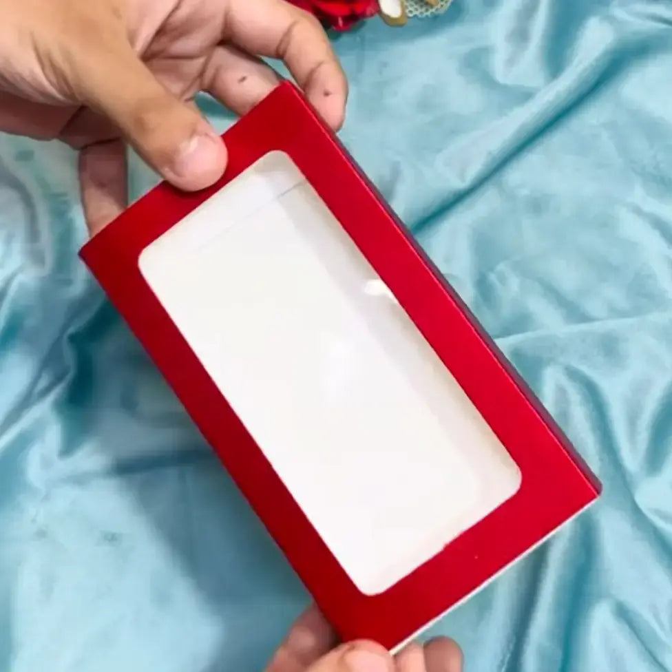 10 pc red satin box 6.5"*3.5"1" inch