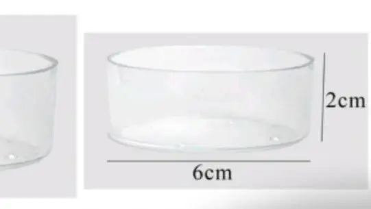 5.7 cm *2 cm tea light cup 10 pc with 10 wick