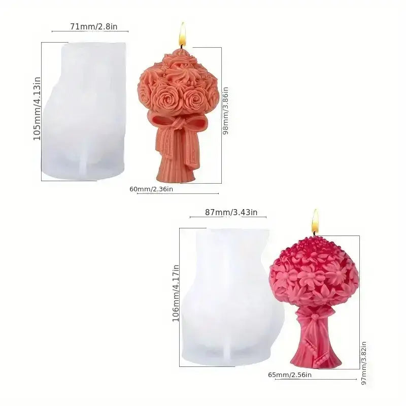 5 pc bouquet mold