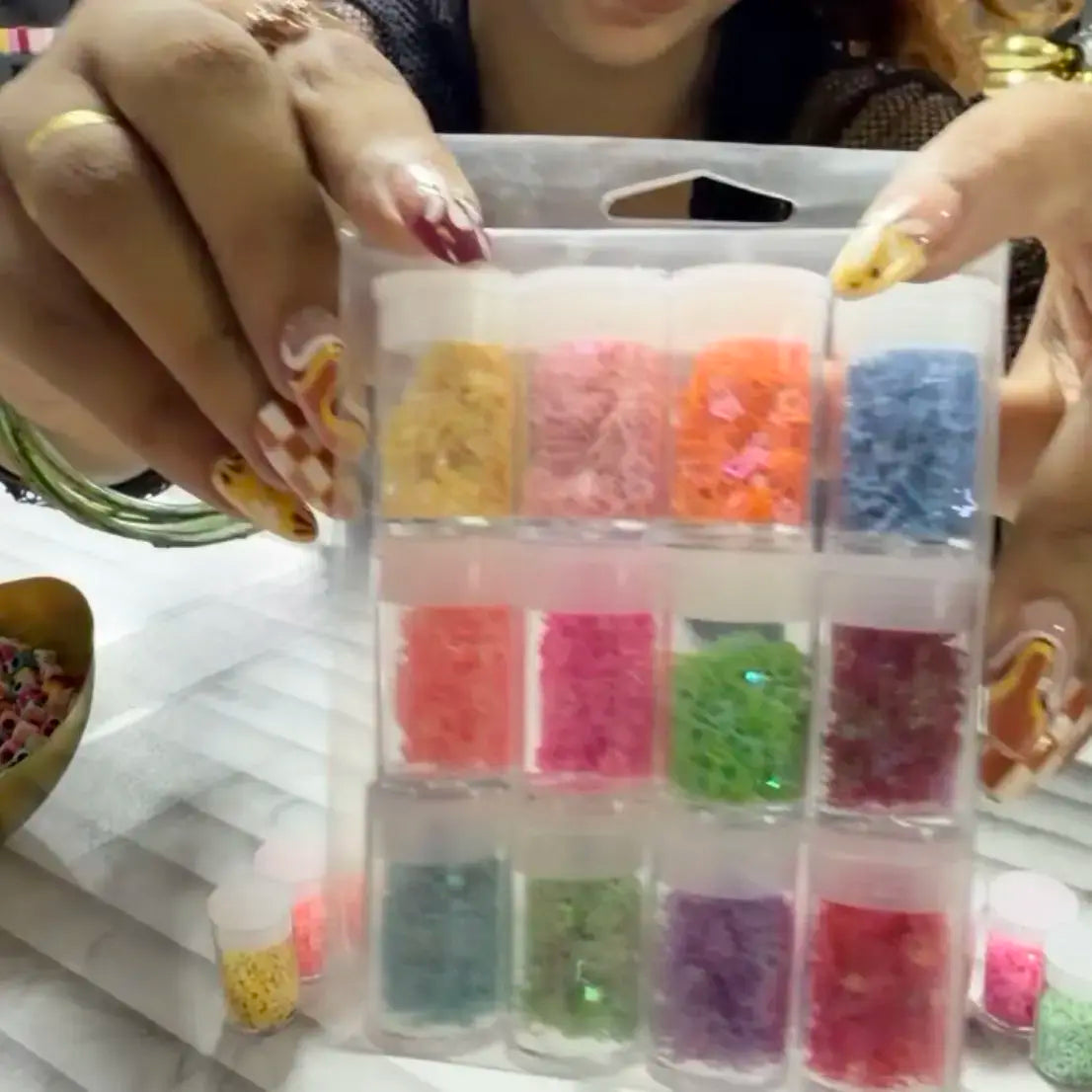Mini flower mini bottle set 12 pc