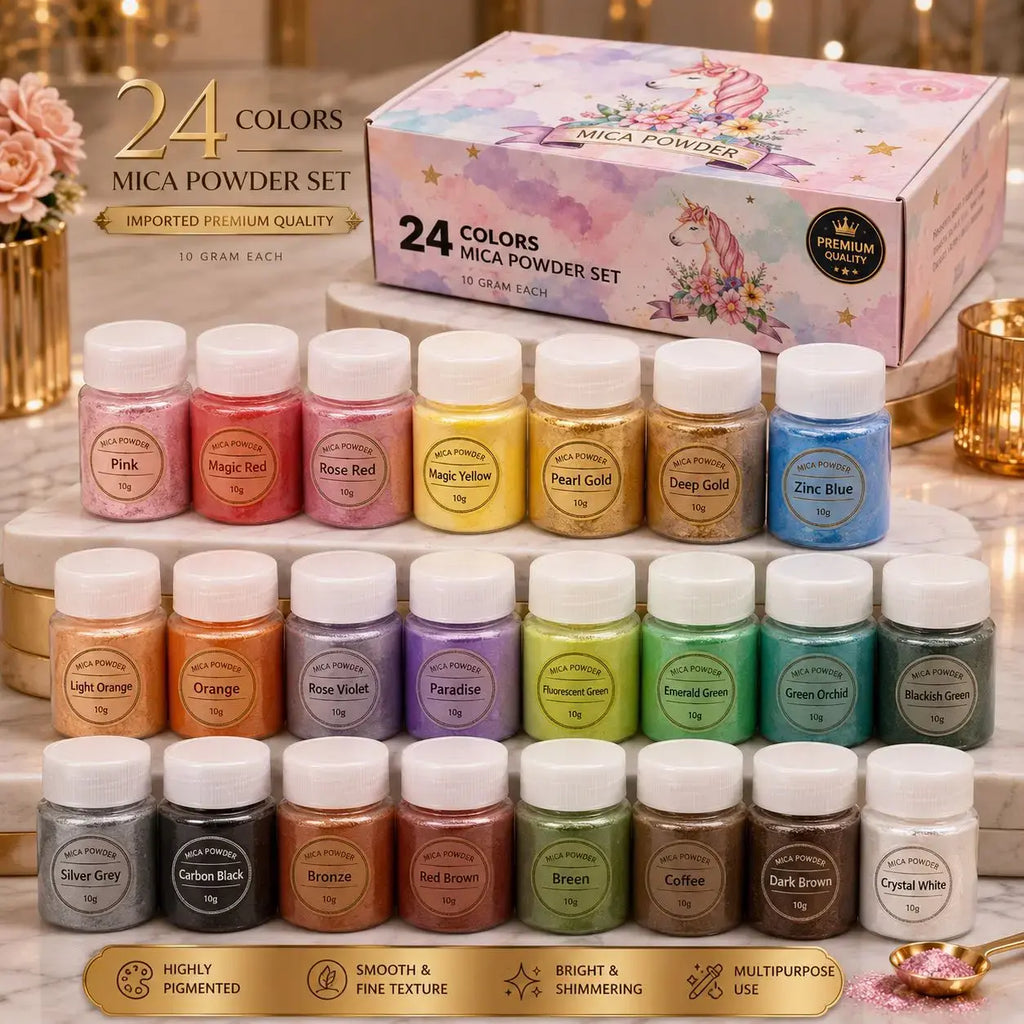 24 pc mica candle colour set china imported