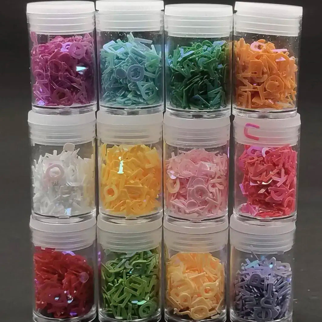 Mini alphabet bead for candle decoration