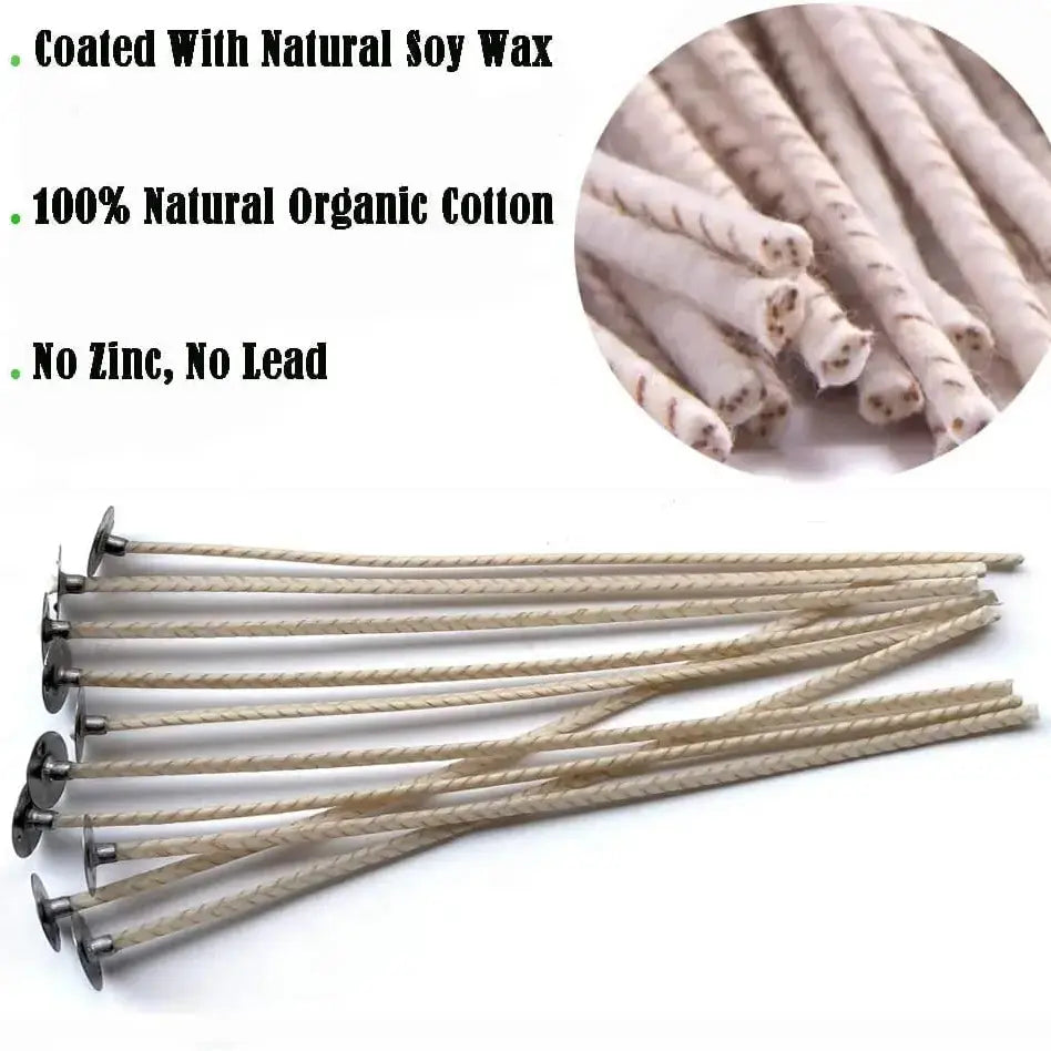Eco braided wick soya cotted 25 pc