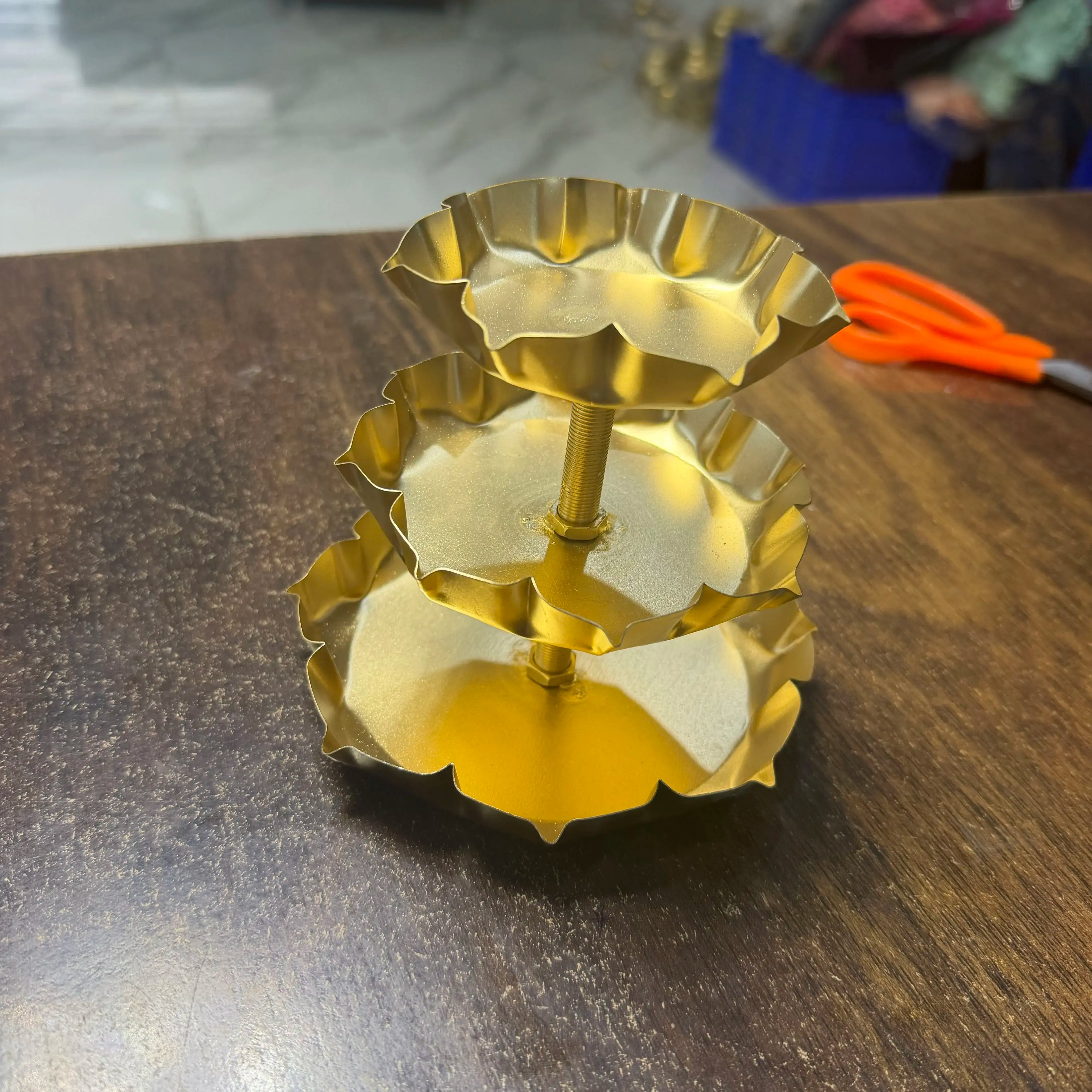 Metal urli stand for candle making 3.5”,4.5”5.5”inch
