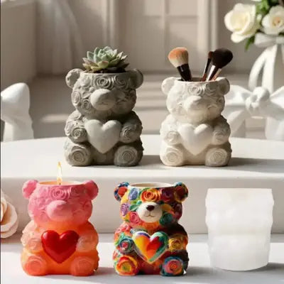 Teddy bear gypsum mould