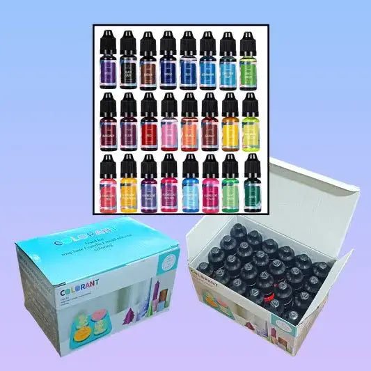 24 pc china candle or soap colour 10 ml each