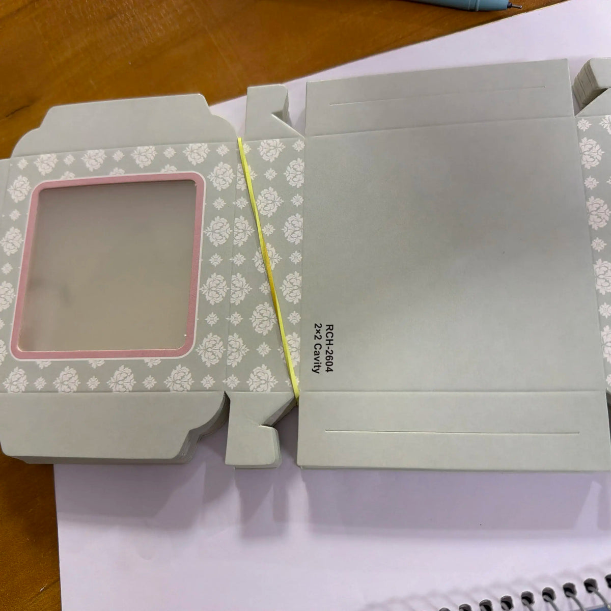 Light green 25 pc 3.75-3.75-1 inch box 3.5 inch urli box