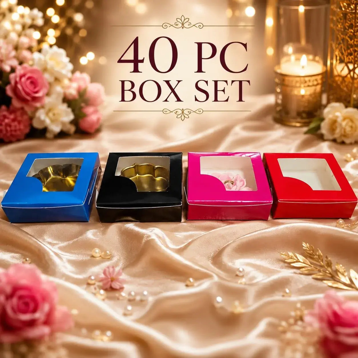 40 box set 4 colour 3.75-3.75-1 inch