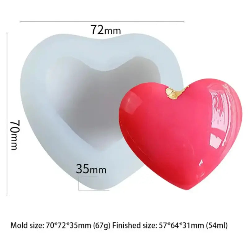 4 pc heart mold