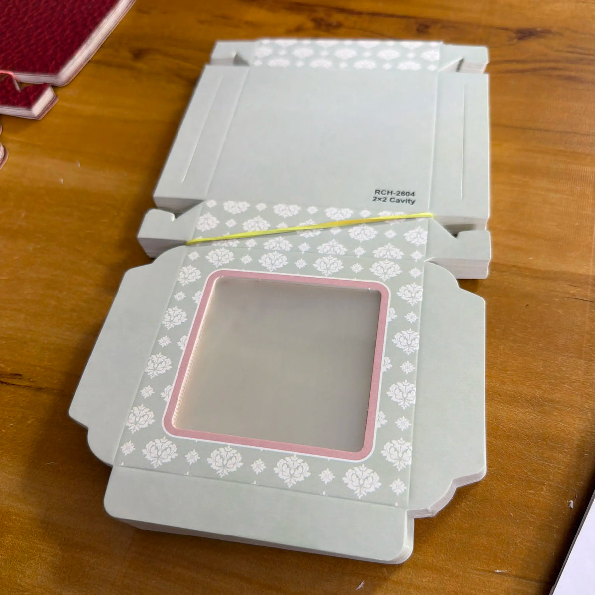 Light green 25 pc 3.75-3.75-1 inch box 3.5 inch urli box