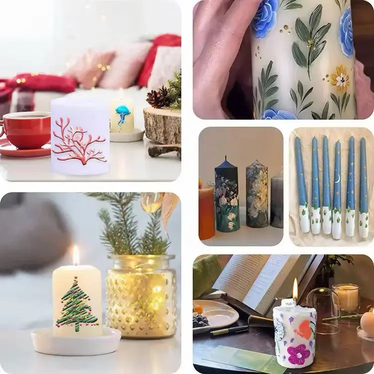 12 colour candle painting set imported