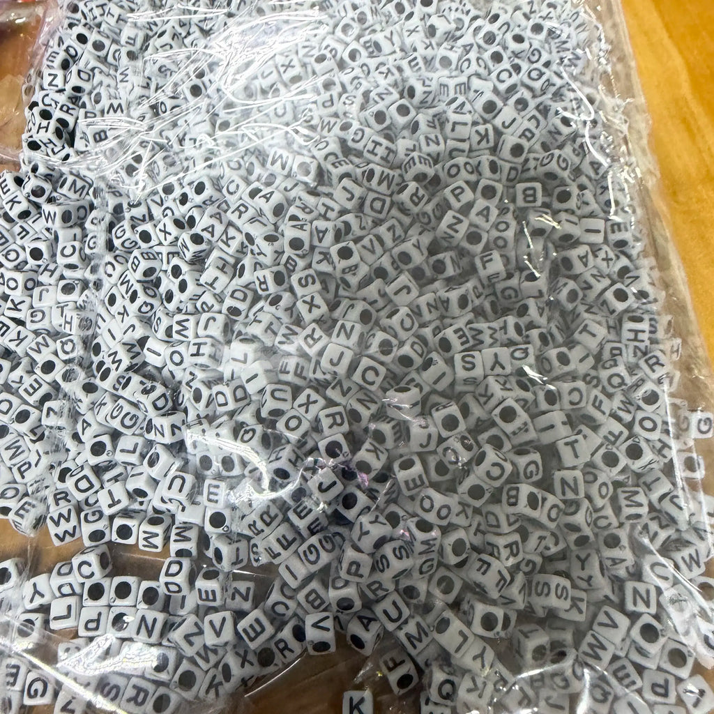 50 grm beads alphabet