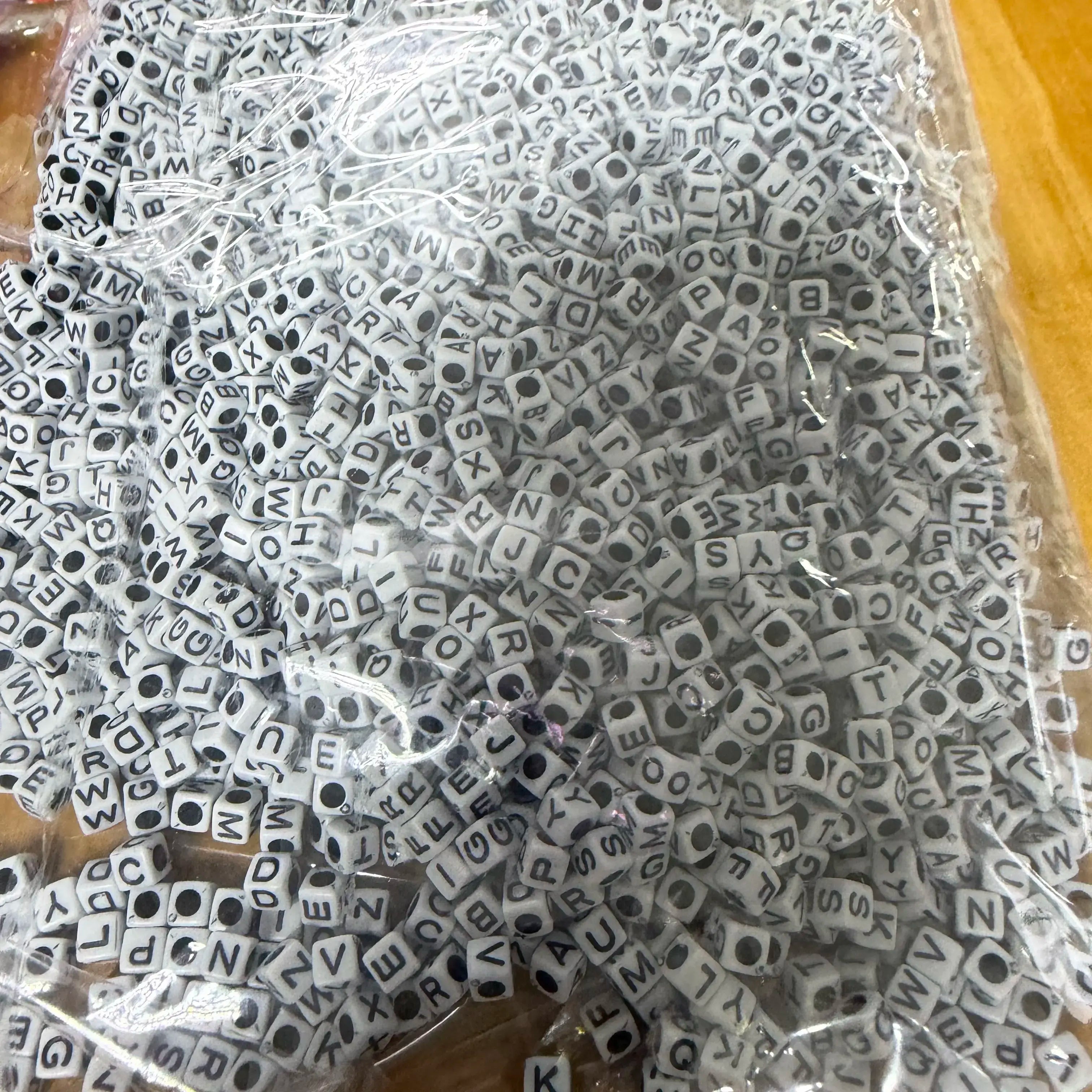 50 grm beads alphabet