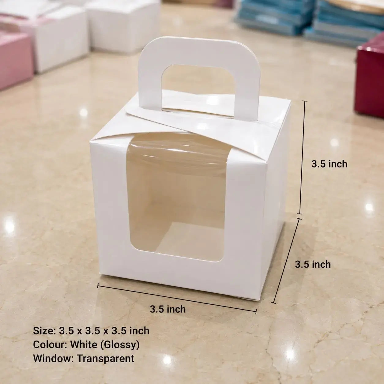 White box 3.5-3.5-3.5 inch 25 pc box