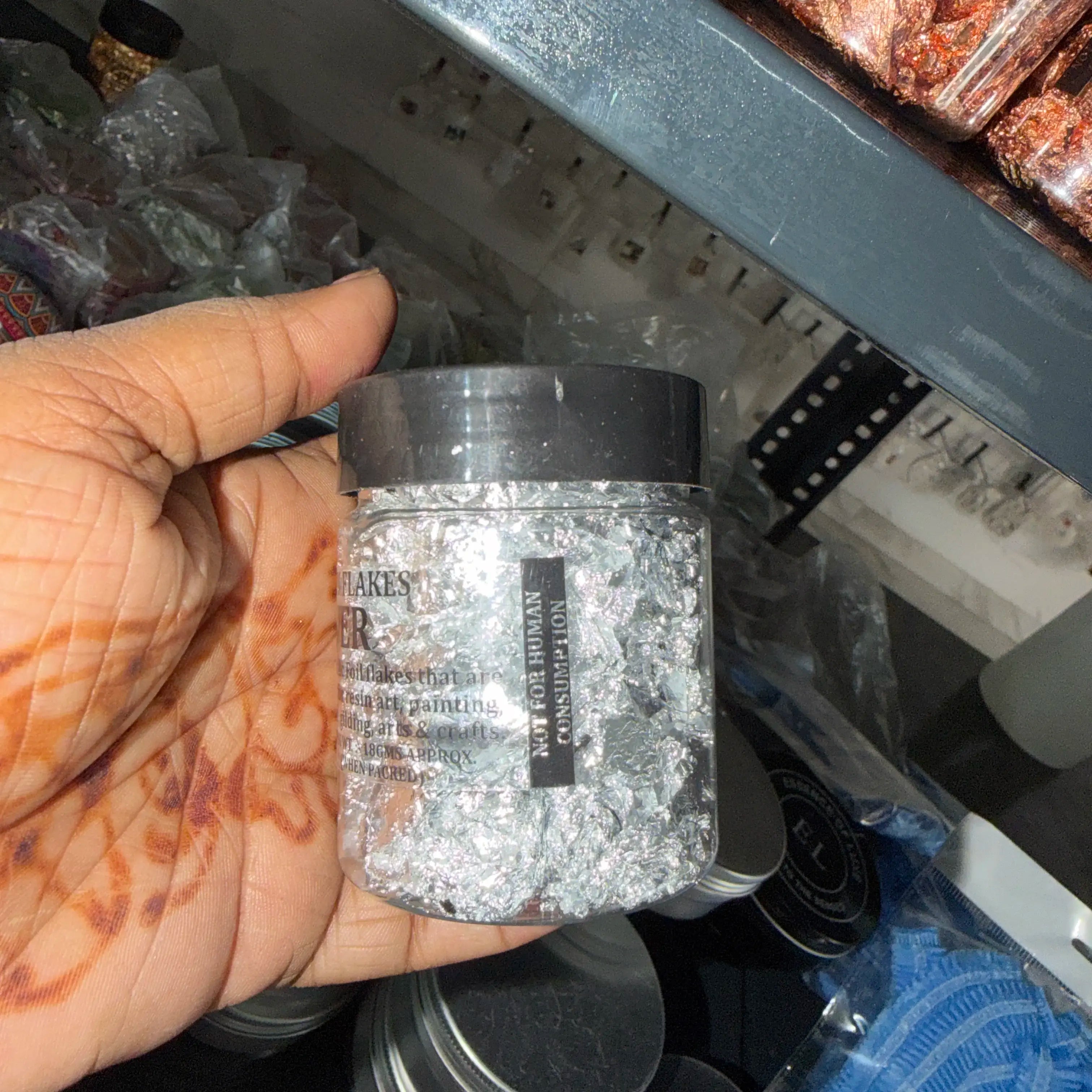 Silver foil for decoration