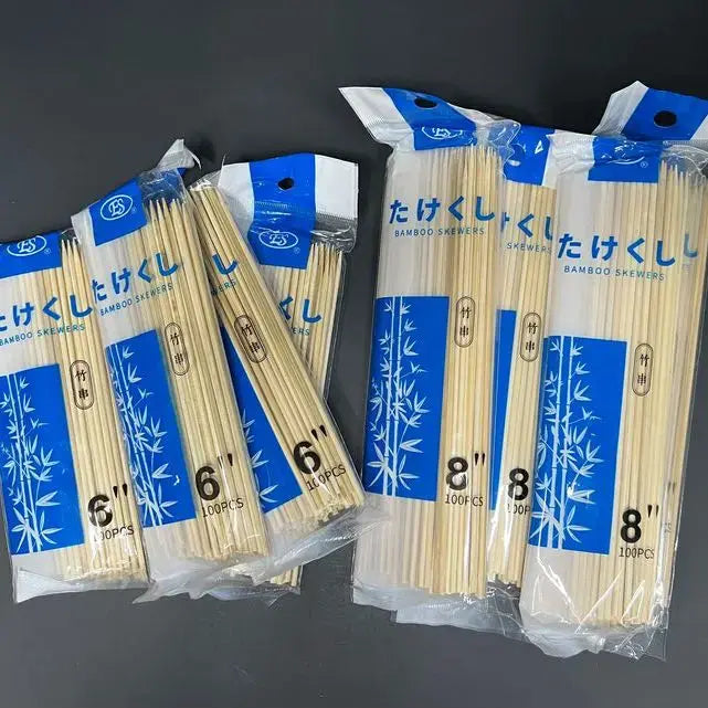 8 inch 100 pc stick bamboo for bouquet candle