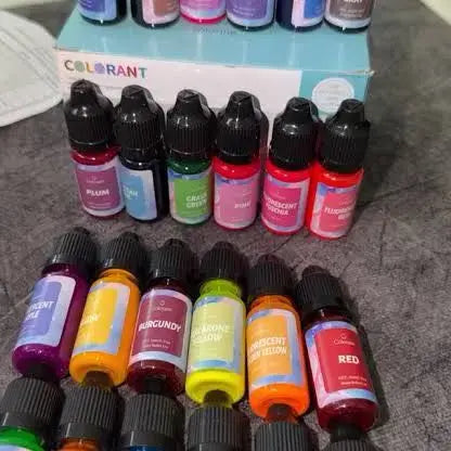 24 pc china candle or soap colour 10 ml each