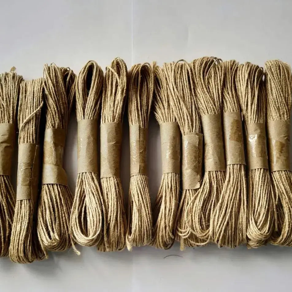 Jute natural rope 12 pc for wax tablet hanging